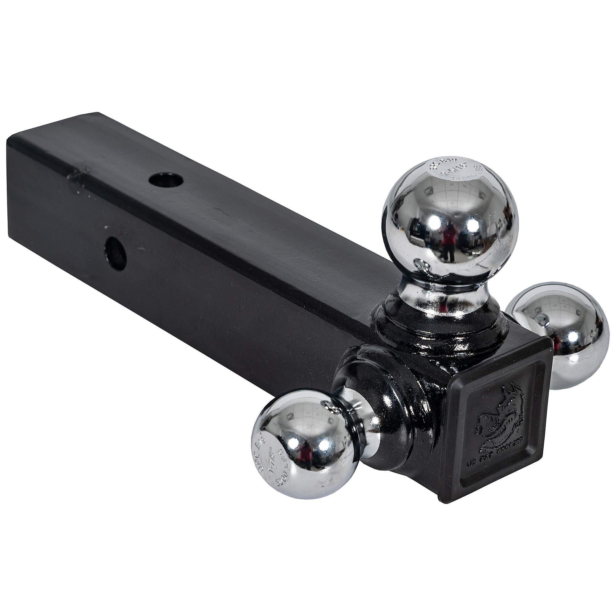 Buyers Products, Tri-Ball Hitch w Chrome Towing Balls, 2-1/2in. Rcvr, Model# 1802252